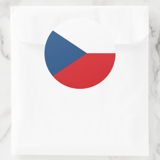 Sticker met de vlag van Tsjechië (Tas)