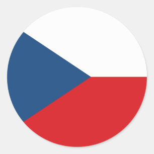 Sticker met de vlag van Tsjechië