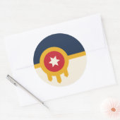 Sticker met de vlag van Tulsa, Oklahoma (Envelop)
