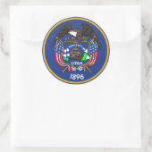 Sticker met de vlag van Utah. (Tas)