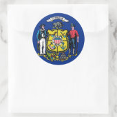 Sticker met de vlag van Wisconsin (Tas)