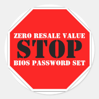 Sticker met diefstalwaarschuwingswaarschuwing