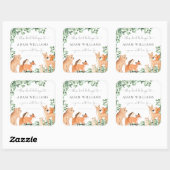 Sticker met dieren uit het bos en witte boekplaat (Vel)