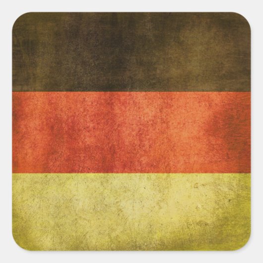 Sticker met Dirty Flag uit Duitsland (Voorkant)