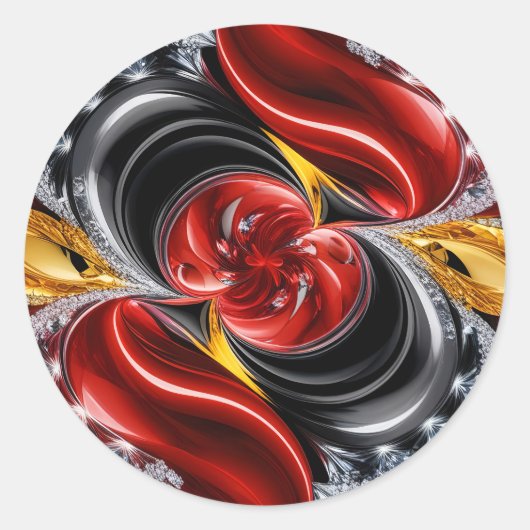 Sticker met Duitse kleuren Design (Voorkant)