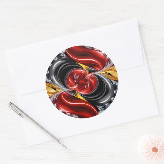 Sticker met Duitse kleuren Design (Envelop)