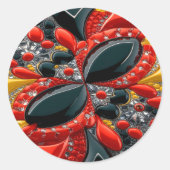 Sticker met Duitsland Kleuren Design (Voorkant)