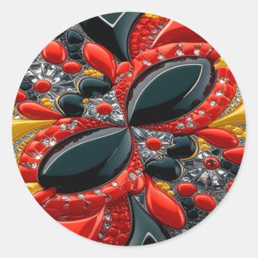 Sticker met Duitsland Kleuren Design (Voorkant)