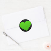 sticker met een groen hart (Envelop)