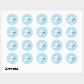 Sticker met een schattige baby Baby shower (Vel)