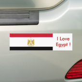 Sticker met Egyptische vlag (Op auto)