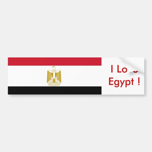 Sticker met Egyptische vlag (Voorkant)