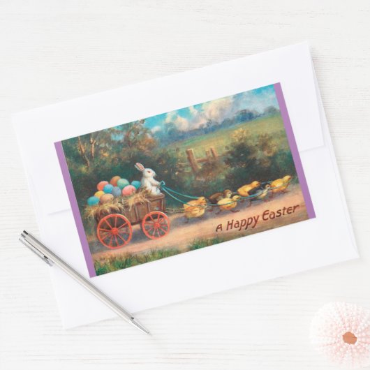 Sticker met eierwagon (Envelop)