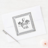 Sticker met eigen naam voor Mr. & Mrs. (Envelop)