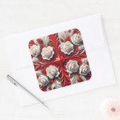 Sticker met Engels Rozen Design (Envelop)