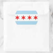 Sticker met Flag of Chicago, Illinois (Tas)