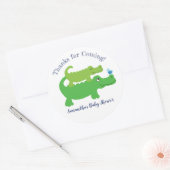Sticker met gepersonaliseerde alligator (Envelop)