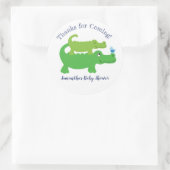 Sticker met gepersonaliseerde alligator (Tas)