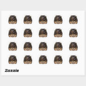 Sticker met grappige schurk wasbeer in stealth-mod (Vel)