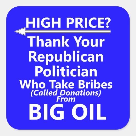 Sticker met grote oliepomp (Voorkant)