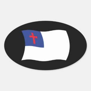 Sticker met het symbool van het christendom