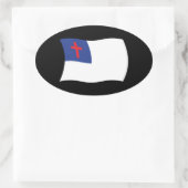 Sticker met het symbool van het christendom (Tas)