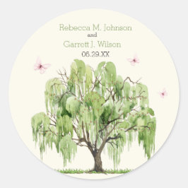 Sticker met het weeping William Wedding