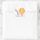 Sticker met hete luchtballon - Witte achtergrond (Tas)