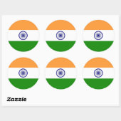 Sticker met Indiase vlag (Vel)