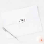 Sticker met inspirerende quote over innerlijke kra (Envelop)