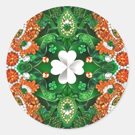 Sticker met Ireland Colors Design (Voorkant)