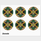 Sticker met Jamaicaanse kleuren Design