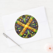 Sticker met Jamaicaanse kleuren Design (Envelop)