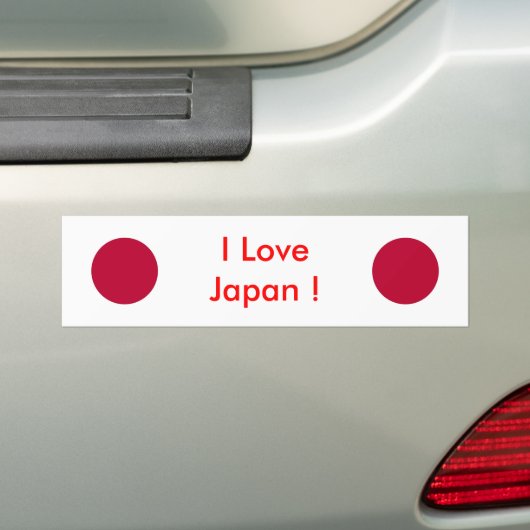 Sticker met Japanse vlag (Op auto)