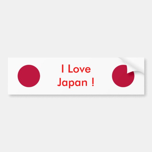 Sticker met Japanse vlag (Voorkant)