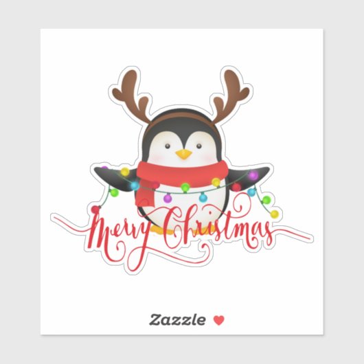 Sticker met kerst (Vel)