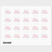 Sticker met kerstaartsarchitect Red White van Janz (Vel)