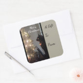 Sticker met kerstcadeau voor Calico Cat Gift (Envelop)