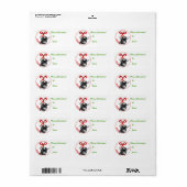 Sticker met kerstcadeautjes voor Label van Pygora (Full Sheet)