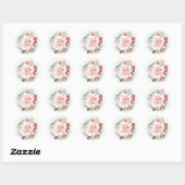 Sticker met kerstjul-bosdieren (Vel)