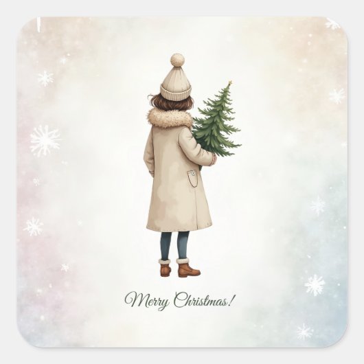 Sticker met kerstontwerp (Voorkant)