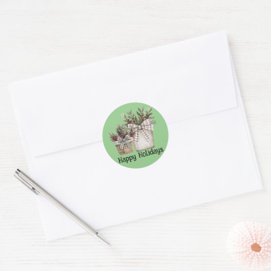 Sticker met kerstthema (Envelop)