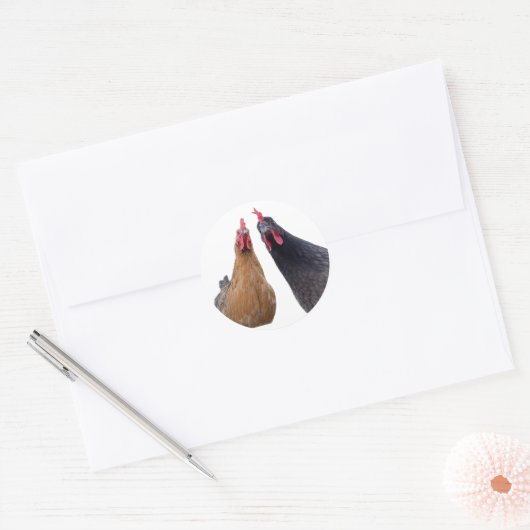 Sticker met Kippenattitude (Envelop)