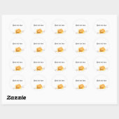 Sticker met kleine gele roos (Vel)