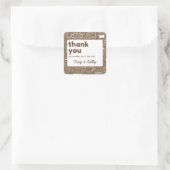 Sticker met koffiedouche favor (Tas)