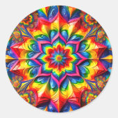 Sticker met LGBTQ kleuren ontwerp (Voorkant)