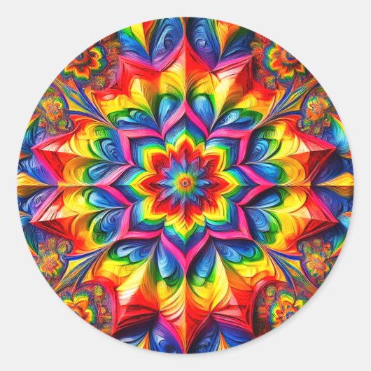 Sticker met LGBTQ kleuren ontwerp (Voorkant)