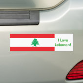 Sticker met Libanese vlag (Op auto)