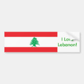 Sticker met Libanese vlag (Voorkant)