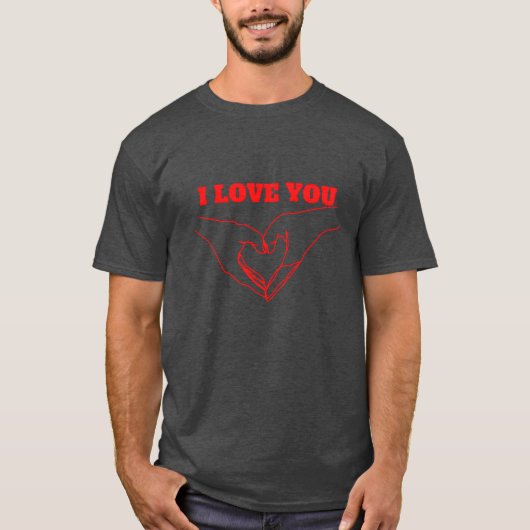 sticker met liefde vriend t-shirt (Voorkant)